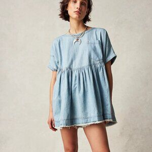 We The Free Moon City Denim Top